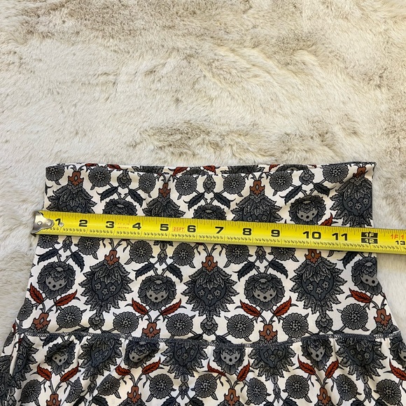 MAX STUDIO skirt printed foldover waistband a-line stretch - Picture 7 of 13